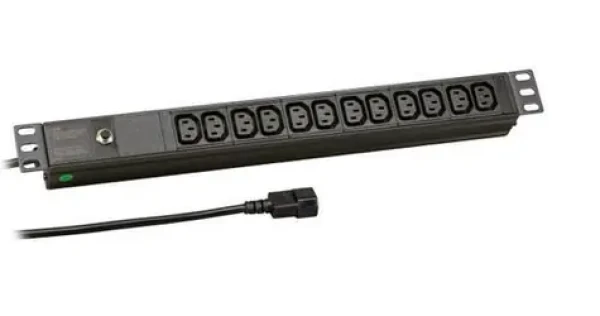 EFB EK631CC.1 černá / PDU / 19" 1U / 12x C13 / C14 / 10A (EK631CC.1)