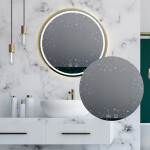 REA - Zrcadlo LED 50cm MMJ BRUSH ROSE GOLD HOM-05505