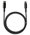 Baseus CATLWJ-01 Tungsten Gold Fast Charge černá / Kabel USB-C na Lightning 20W 1 m (CATLWJ-01)