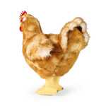 Plyšová slepice stojící 33 cm s vejcem ECO-FRIENDLY