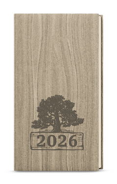 Týdenní diář 2026 Baloušek kapesní Jakub - Wood světle hnědá