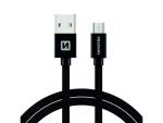 Swissten 71521201 USB/USB-C, 1,2m, černý