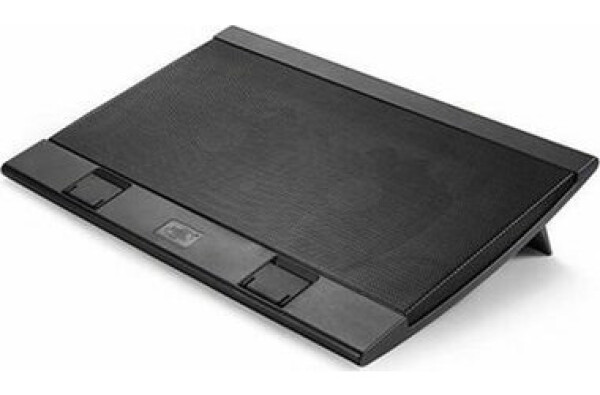 DEEPCOOL WIND PAL FS černá / chladící podložka pod notebook / 2x 140mm / 4x USB (DP-N222-WPALFS)