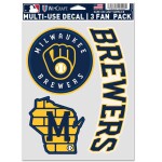 Samolepka Milwaukee Brewers MLB Multi-Use Set (3 ks)% 1 ks