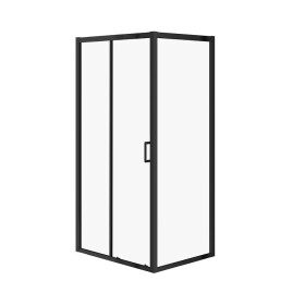 CERSANIT - OBDÉLNÍKOVÝ SPRCHOVÝ KOUT ARTECO 100X80X190, ČERNÁ, ČIRÉ SKLO S913-017