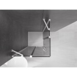 MEXEN/S - Velar Duo sprchový kout, posuvné dveře 90 x 90 cm, grafit, bílá 871-090-090-42-20