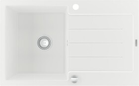 MEXEN - Bruno granitový dřez 1 s odkapávačem 795x495 mm, bílá 6513791010-20