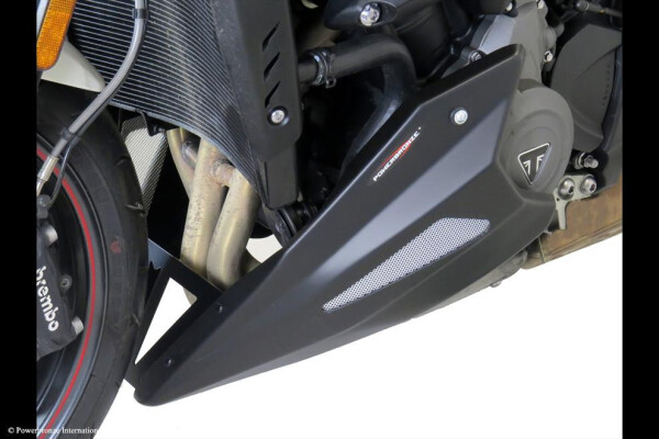 Triumph Street Triple Klín pod motor - 3 barvy - Bílá-stříbrná mřížka