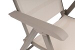 KETTLER BASIC PLUS polohovací, hliníkové křeslo - taupe / béžová
