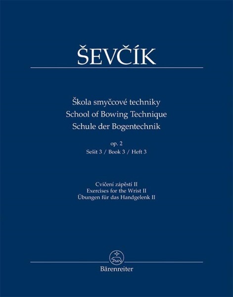 KN Škola smyčcové techniky op. 2, Sešit 3, Cvičení zápěstí II