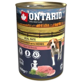 Ontario Konzerva telecí s bylinkami paté 400g (214-21182)