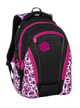 Bagmaster BAG 9 C studentský batoh - růžovo bílý růžová 30 l 180401