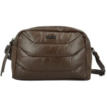Trendy dámská koženková crossbody kabelka Coveri Darcy, tmavě hnědá