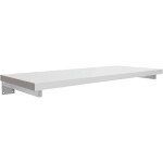 CERANO Deska pod umyvadlo Navira Pro + 2 skryté konzole - bílá matná - 60x46x3,6 cm