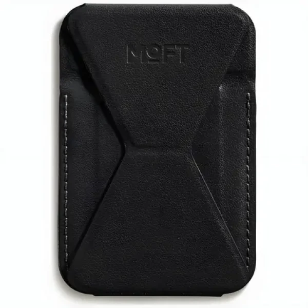 Moft Movas Snap-On MagSafe černá / Peněženka se stojánkem / MagSafe / 2 karty / vegan kůže (MS007MP-1-MO-JTBK)