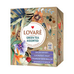 LOVARÉ Green Tea Assorted, sada čajů (32 sáčků)