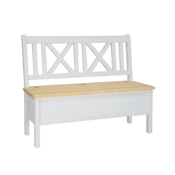 ARTEN (NANO Systems s.r.o.) Rustikální jídelní lavice POPRAD SIL13A - borovice (bílý vosk) VARIANTA PROVEDENÍ:  (š x v x hl.): 150 x 96 x 53 cm