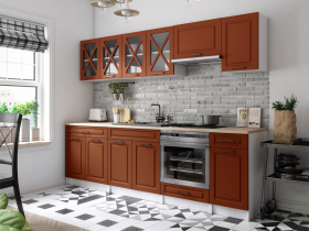 FRONTI Kuchyňská linka GERTRID 260cm - Brick