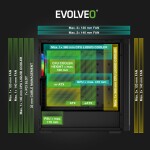 EVOLVEO Scorpio, skříň eATX/ATX, 4x ARGB ventilátor 120mm, boční panel temperované sklo + mřížkovaný přední panel