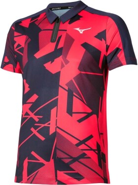 Mizuno Daybreakers Shadow Graphic SS Tee M Vibrant Red - Tenisové tričko Mizuno Daybreakers Shadow SS Polo 62GAC50266 Velikost textilu: M