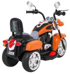 Mamido Dětská elektrická motorka Chopper oranžová