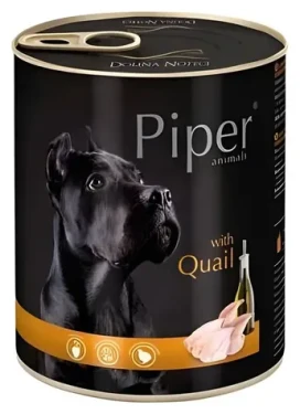 Dolina Noteci Piper Animals křepelka 800 g / Konzerva pro psy / Bez obilovin / Pro dospělé psy všech plemen