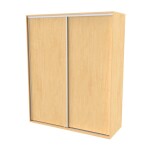 Nábytek Mikulík Skříň FLEXI 2 - 2x dveře plné ROZMĚR: (š/v/h) 220 x 220 x 65 cm