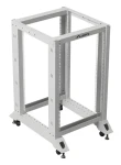 Lanberg Open Rack 18U šedá / Otevřený rack / 19" / 600 x 800 mm / nosnost 600 kg (OR01-6818-S)