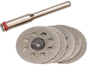 EXTOL CRAFT 73421 Nástavce na brusku, kotouče diamantové, sada 6ks, st. 3,2mm