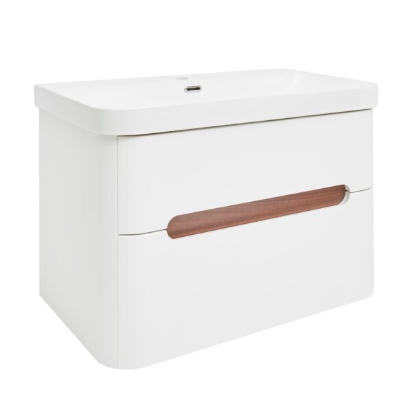 Koupelnová skříňka s umyvadlem SAT Fusion 77,5x53x45 cm bílá matná mat SATFUSION280WU SATFUSION280WU