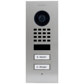 DoorBird D1102V Unterputz domovní IP/video telefon Wi-Fi, LAN venkovní jednotka Nerezová ocel V2A (s práškovým nástřikem)