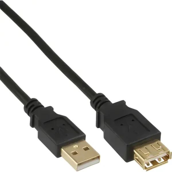 InLine USB-A - USB-A 0,5 m černá / Kabel / 0,48 Gbit/s (34650S)