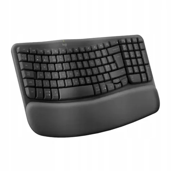 Logitech Wave Keys grafitová ES / Bezdrátová klávesnice / ergonomická / 2.4 GHz / Bluetooth (920-012296)