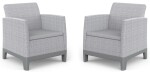 KETER SCANDI FORMA DUO SET - Ash grey/Storm grey