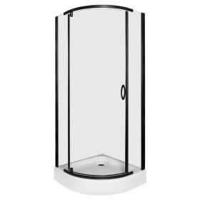 KERRA - Sprchový kout s vaničkou Splash 90 (černý) 5907548123527