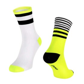 Ponožky FORCE ZIGGY, fluo, vel. L/XL (barva fluo)