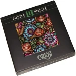 CURIOSI Čtvercové puzzle Q Life: Šneci na květinách