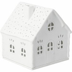 Räder Porcelánový svícen domeček Candy Cane, bílá barva, porcelán