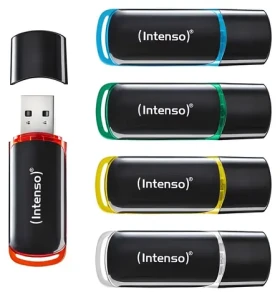 Intenso Business Line 64GB 5 ks / Flash disk / USB 2.0 / mix barev / čtení 28 MB/s / zápis 6,5 MB/s (3511595)