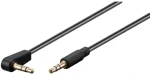 PremiumCord Kabel Jack 3,5 mm 90° M/M černý / Audio kabel / 1 m (kjackmm1-90)