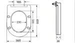 Kielle - WC sedátko, Softclose, EasyLock, Slim, matná černá 30401034