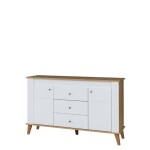 Komoda Sonia SN8 Barva korpusu: Bílý lesk- Dub grand