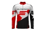 Superior Race pánský dres dlouhý rukáv bílá/červená vel. S