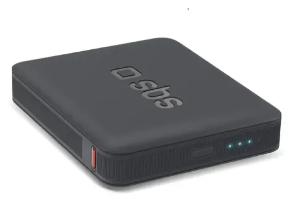 SBS NanoTube černá / Powerbanka / 5000 mAh / 10 W / USB-C / Intelligent Charge
