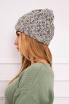 Dámská čepice Eliza K205 grey+violet+ecru UNI