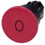 Siemens 3SU1000-1BA20-0AD0, 3SU10001BA200AD0 hřibové tlačítko, 22.3 mm, 1 ks