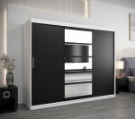 Šatní skříň Abi Ro1 Barva korpusu: Dub Sonoma, Rozměry: 150 cm, Dveře: Bílá