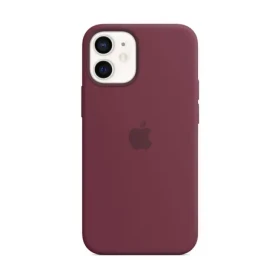 Apple iPhone 12 mini Silicone Case with MagSafe Plum MHKQ3ZM/A