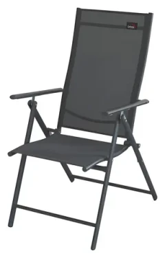Cattara PULA tmavě šedá / Židle kempingová skládací / nosnost: 120 kg (13474)
