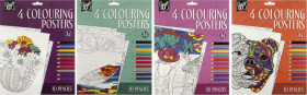 Vymalovánky 4 obrázky + 10 pastelek A4 - Craft Creative